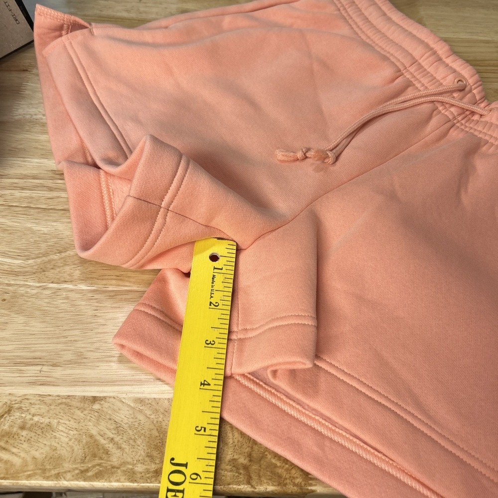 Nike Sportswear Mid Rise Fleece Shorts Small IH2108-844 Peach Workout Womens - Picture 6 of 11